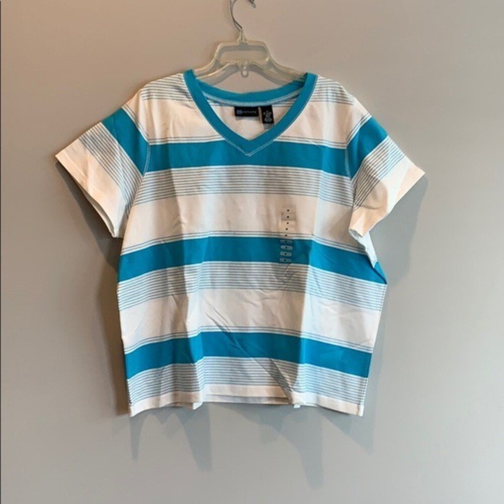 Blue and White Top